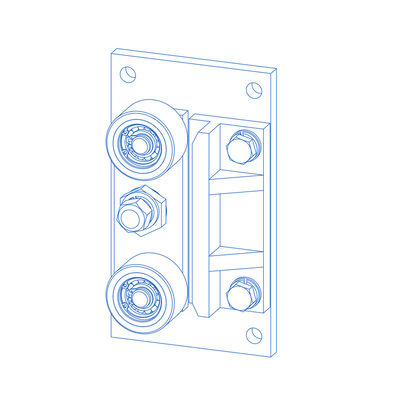 엘리베이터 백팩 롤러 가이드 신발, 재료 PU, 예비 부품 엘리베이터