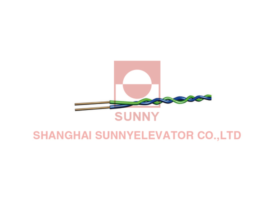RVS PVC 단열 된 굽힌 케이블 2x0.5mm 엘리베이터 부품