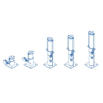 접근 엘리베이터 부품 등급 속도 ≤1.75m/S의 엘리베이터 오일 버퍼