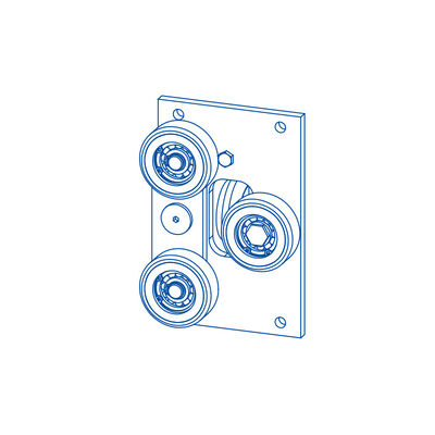 엘리베이터 백팩 롤러 가이드 신발, 재료 PU, 예비 부품 엘리베이터