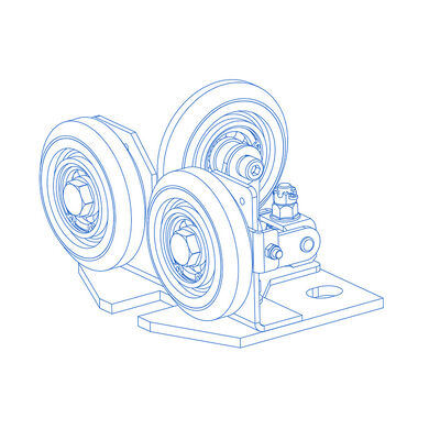 고무/PU 재료 반탄력 롤러 가이드 신발 엘리베이터 안전 부품
