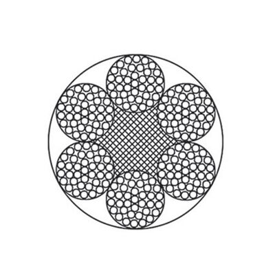 Elevator Round Steel Wire Rope 6x37, Fiber/Steel Core, Galvanized Surface, 1570-1870MPa For Hoisting 공급자
