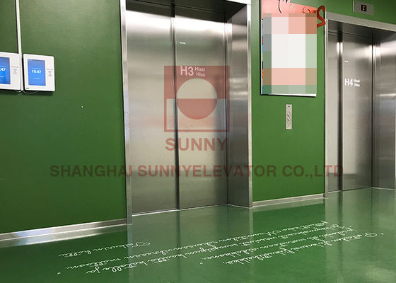 1600kg 부하 ISO9001 인증을 받은 병원 엘리베이터 공급자