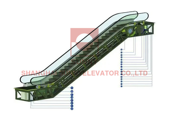 600mm/800mm/1000mm 맞춤형 에스컬레이터 야외 방수 이동 통로