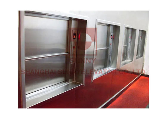 소형화물 엘리베이터 승강기 아래에 있는 304 강철 음식 서비스 주방