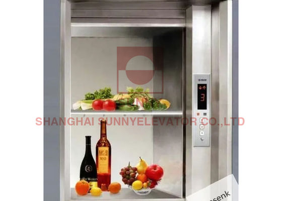 수력 주방 식품 승강기 반사경 식각 소형화물 엘리베이터 승강기 200 킬로그램 로드